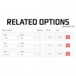 افزونه  ویژگی های محصول پیشرفته Related Options